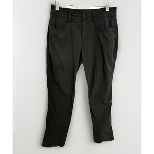 Eddie Bauer Women's Hiking Pants Black Nylon Spandex Stretch Outdoor 8P